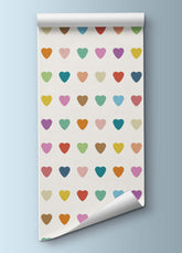 Papel de Parede Infantil - Corações De Amor